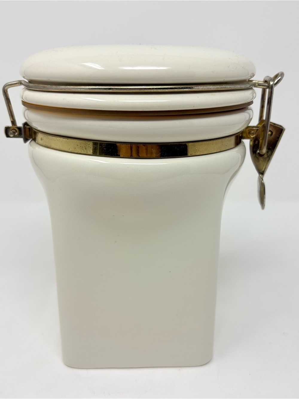 Gevalia Kaffe Limited Ed. Ceramic Coffee Canister Jar Airtight Hinged Lid Sweden - Picture 2 of 10
